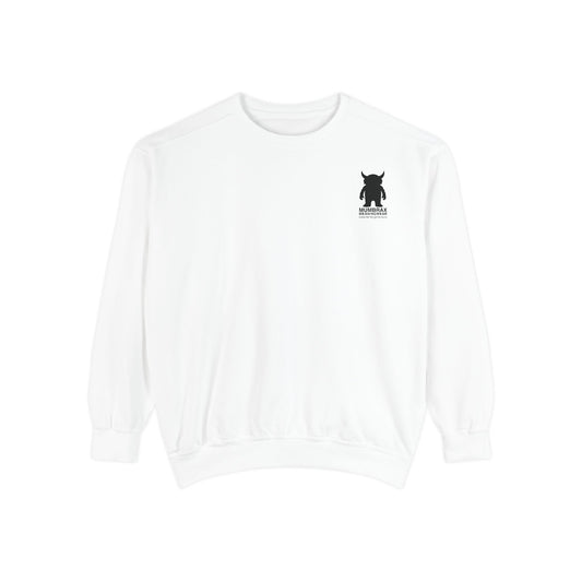 Mumbrax Essentiell Unisex White Sweatshirt Small Logo