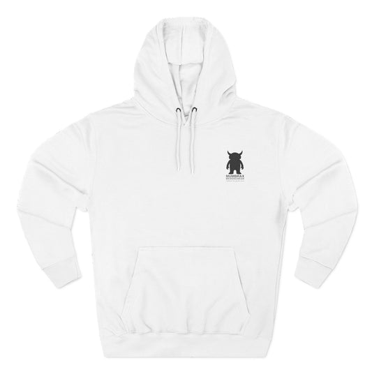 Mumbrax Essentiell Unisex White Hoodie Small Logo