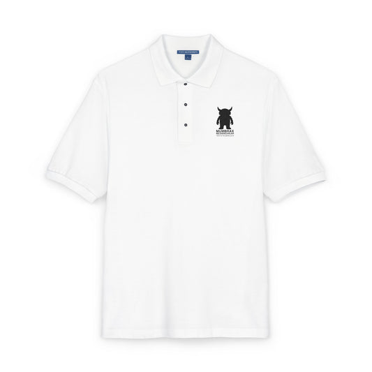 Mumbrax Essentiell Unisex White Polo Shirt Icon small